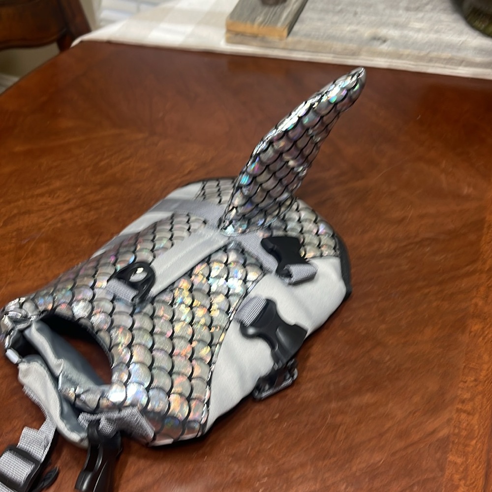 Kouser Dog Life Jacket Life Vest Flotation Device Silver shark new xs - Picture 6 of 9